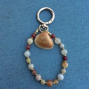 Shell Beaded Keychain